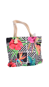FLOWERS BEACH BAG